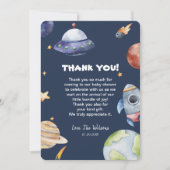 Galaxy Espace extra-atmosphérique Carte de remerci (Devant)