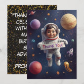 Galaxy Explorers – Kinderen Bedanktkaart Bedankkaart (Voorkant / Achterkant)