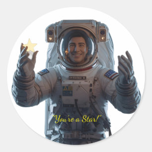 Galaxy Explorers - Out of This World - Dank je wel Ronde Sticker