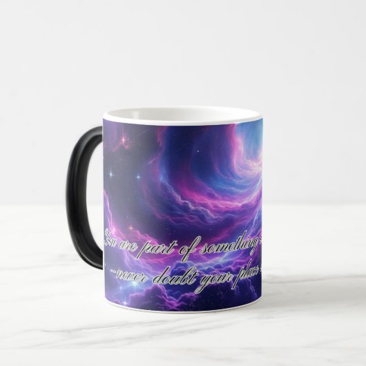 Galaxy Explosion Magic Mug – Discover Your Place i (Devant gauche)