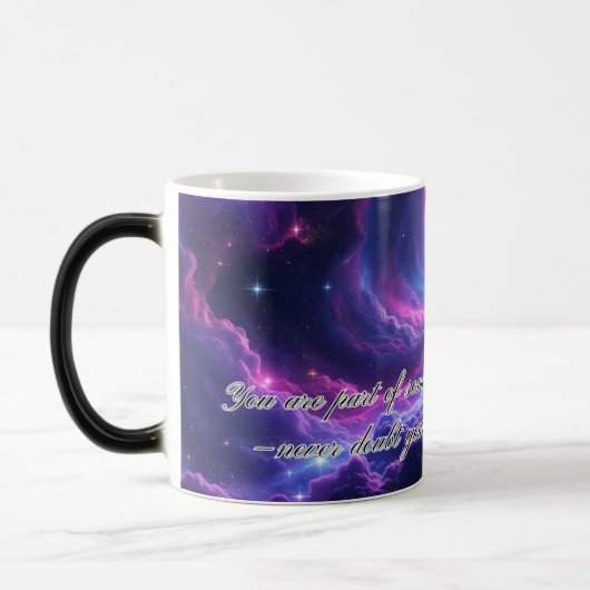 Galaxy Explosion Magic Mug – Discover Your Place i (Gauche)