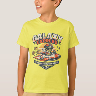Galaxy Express Vintage Alien Raket Levering Masco T-shirt