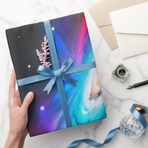 Galaxy Fantasy Verjaardagscadeau Inpakpapier