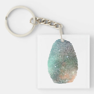 Galaxy Fingerprint Pattern Sleutelhanger