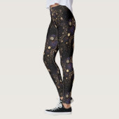 Galaxy Fractal Moons Pattern Leggings (Links)