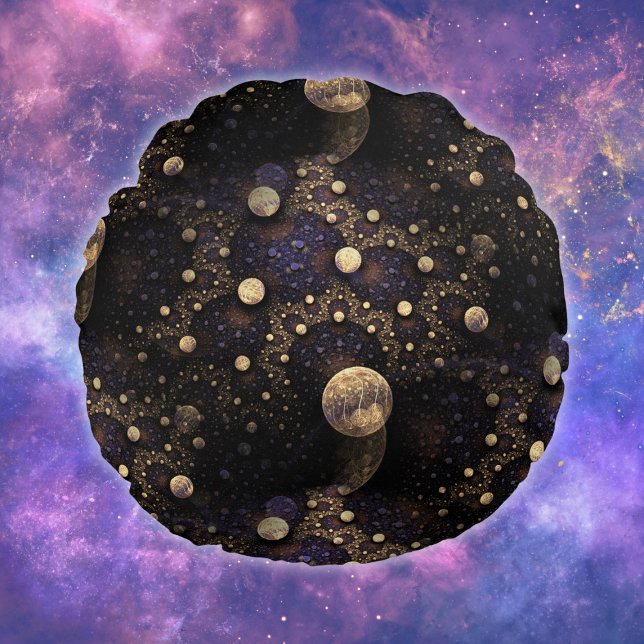 Galaxy Fractal Rond Kussen (Creator heeft geüpload)