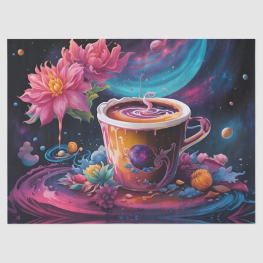 Galaxy Garden Coffee Art Tissuepapier (Voorkant)