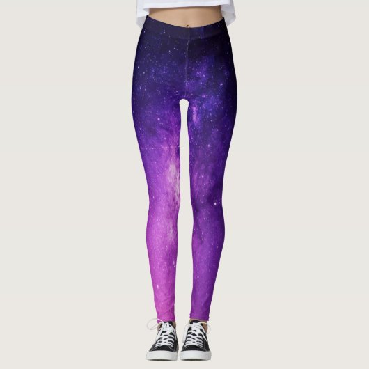 Galaxy gekleurde ruimte en universum Leggings (Voorkant)