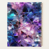 Galaxy Gemstone Crystal Purple Design géométrique (Dos)