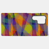Galaxy Géométrique foncée - Coque Samsung (S22 Ultra) (Verso Horizontal)