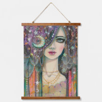 Galaxy Girl Hemelse Boheemse Fantasie Kunst