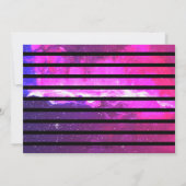 Galaxy Girl Invitation d'anniversaire | Ombre magi (Dos)