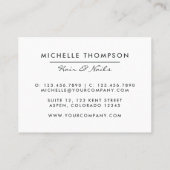 Galaxy Glitter Visitekaartje (Achterkant)