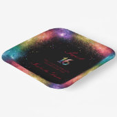 Galaxy Glow Sweet 16 Papier Bord (Gebogen)