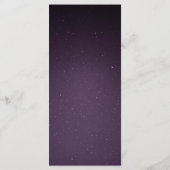 Galaxy Gold Moon Mariage céleste menu du dîner (Dos)