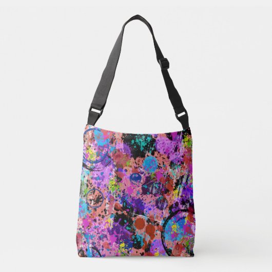 Galaxy Graffiti Crossbody Tas (Voorkant)