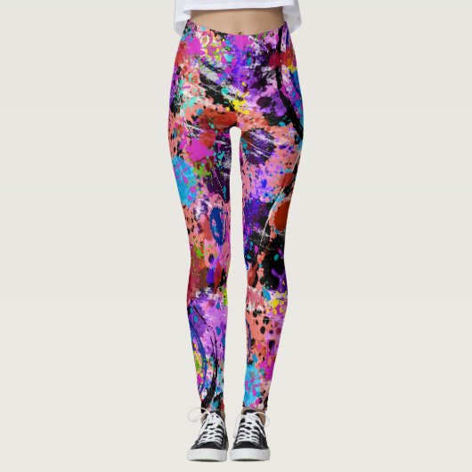 Galaxy Graffiti Leggings (Voorkant)