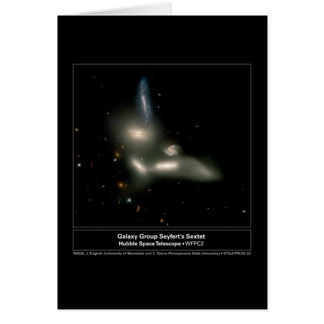 Galaxy Group Sextet Hubble Telescope (Voorkant)