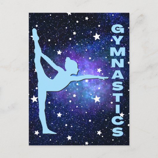 Galaxy Gymnastics Briefkaart (Voorkant)