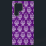 Galaxy Hibou (violet) - Coque Samsung (S22 Ultra)<br><div class="desc">Dessin numérique de hibou. 2020.</div>