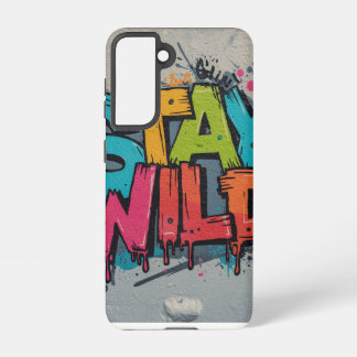 Galaxy Hoesje - Stay Wild Street Art Samsung Galaxy Hoesje