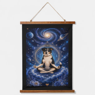 Galaxy Honden Tapijt   Australische Herder Kunst Hangend Wandkleed