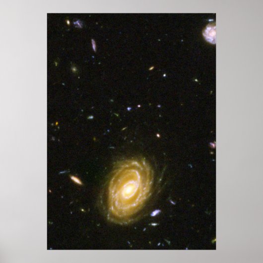 Galaxy HUDF-JD2 uit het Hubble Ultra Deep Field Poster (Voorkant)