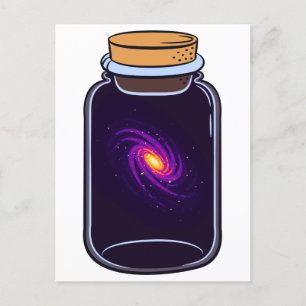 Galaxy in een gelijkzijdige Glas Space Lovers Briefkaart