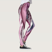 Galaxy Inspiré Leggings Violets, Side Side Unique (Droite)