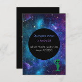 Galaxy Invitation Kaart (Voorkant / Achterkant)