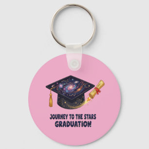 Galaxy Journey Afstudeerceremonie 2026 Retro Pet Sleutelhanger