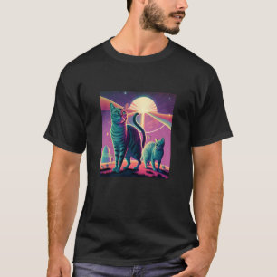 Galaxy Kittens Cat UFO Cat in ruimte 3 T-shirt
