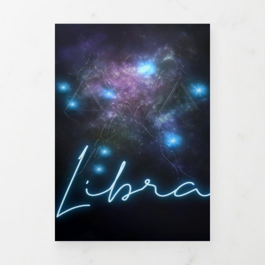 Galaxy Libra Zodiac- Funny Libra Zodiac Lover Gift Drieluik Aankondiging (Cover)