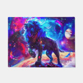 Galaxy Lion Blue Deurmat (Voorkant)