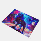 Galaxy Lion Blue Deurmat (Schuin)