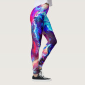 Galaxy Lion Blue Leggings (Rechts)