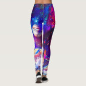 Galaxy Lion Blue Leggings (Achterkant)