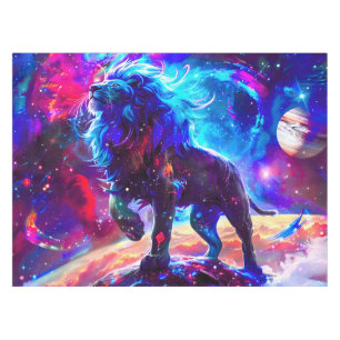 Galaxy Lion Blue Tafelkleed