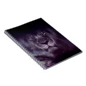 Galaxy Lion Face Art Wallpaper Notitieboek (Rechterzijde)