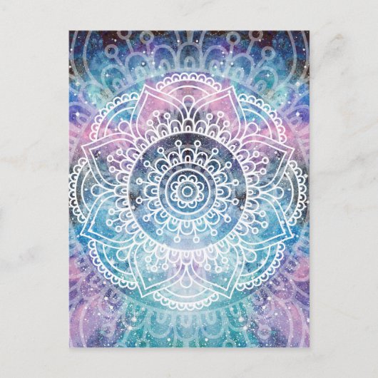 Galaxy Mandala Briefkaart (Voorkant)