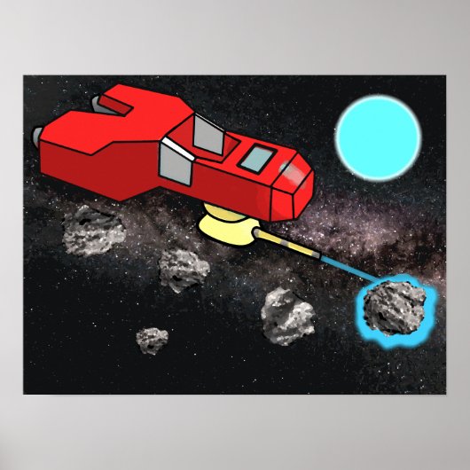 Galaxy Mining Wasp Poster (Voorkant)