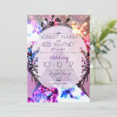 Galaxy Modern Space Hip Faire-part de mariage (Debout devant)
