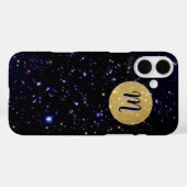 Galaxy Monogrammed Coque - Mate iPhone Cas (Verso (horizontal))