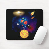 Galaxy mouse pad muismat (Met muis)