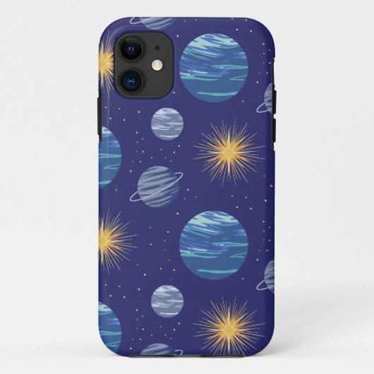 Galaxy naadloos patroon ontwerp Case-Mate iPhone case (Achterkant)