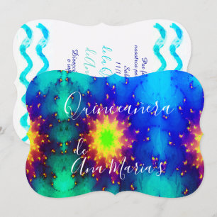 Galaxy Naam Sunburst Supernova Stropdas-kleurstof Kaart