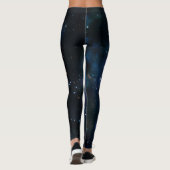 Galaxy Nebula Space Art Design Leggings (Achterkant)