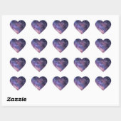 Galaxy Nebula Space Constellation Bruiloft Hart Sticker (Vel)