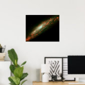 GALAXY NGC 3079 POSTER (Thuiskantoor)