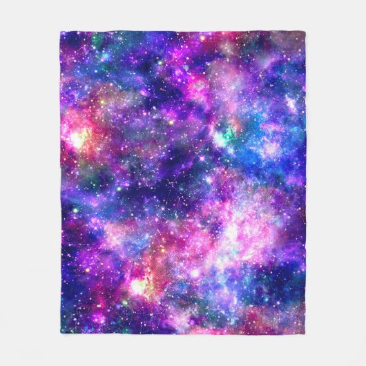 Galaxy Night Fleece Deken (Voorkant)